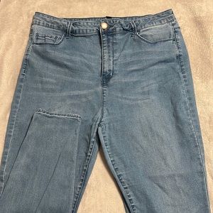 F21 high-waisted jeans